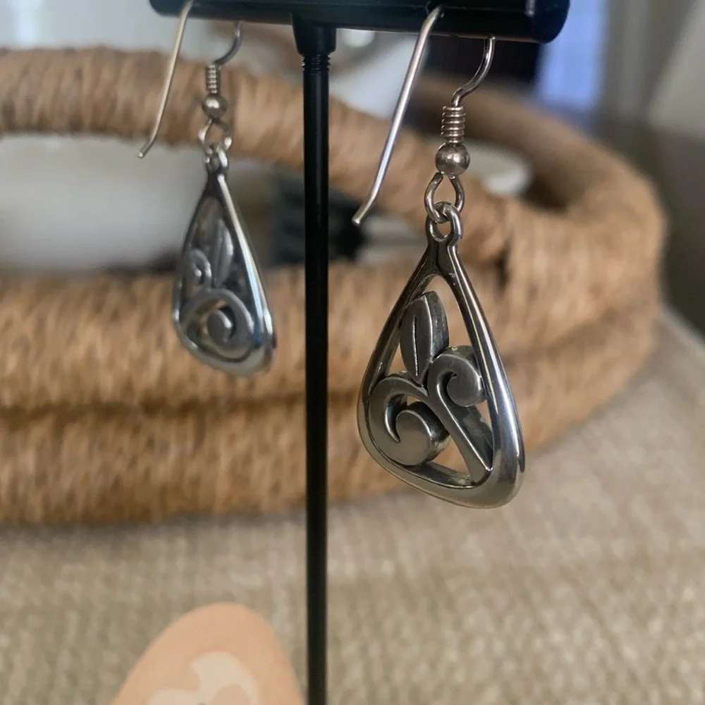 Brighton Elegant Silver Drop Earrings - Picture 5 of 9